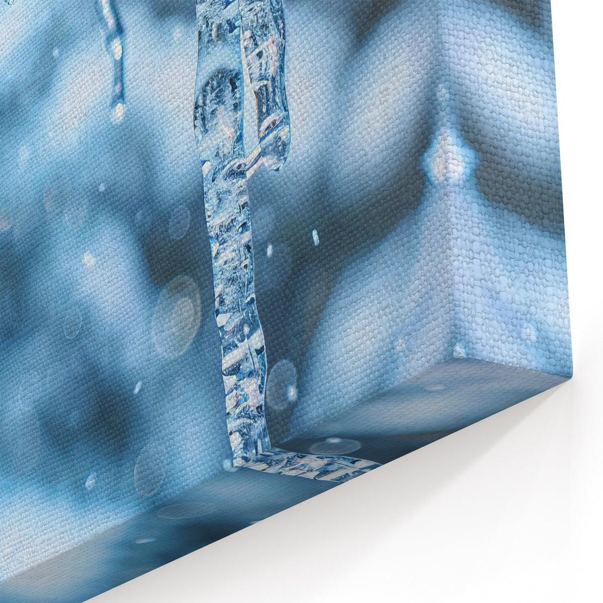 Icicle Elegance: Ice and Frost Art – Winter Nature Close-Up Wall Decor