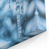 Icicle Elegance: Ice and Frost Art – Winter Nature Close-Up Wall Decor