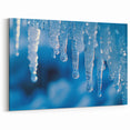 Crystal Clear Icicles: Ice and Frost Art – Winter Nature Wall Decor