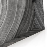 Black and White Tree Ring Wall Art | Nature Canvas Prints for Home Decor