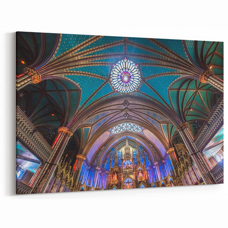 Notre Dame Basilica Quebec Wall Art – Stunning Architectural Masterpiece