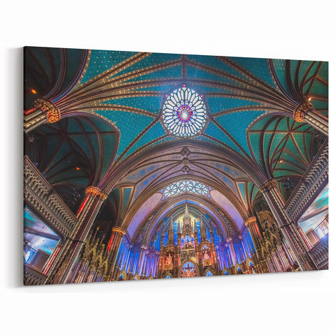 Notre Dame Basilica Quebec Wall Art – Stunning Architectural Masterpiece