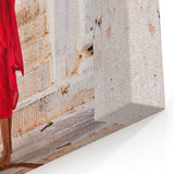 Monk with Red Umbrella Wall Art - Myanmar Culture & Architecture Prints