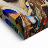 Vibrant Cultural Mask Wall Art - Unique Handcrafted Art Collection Prints