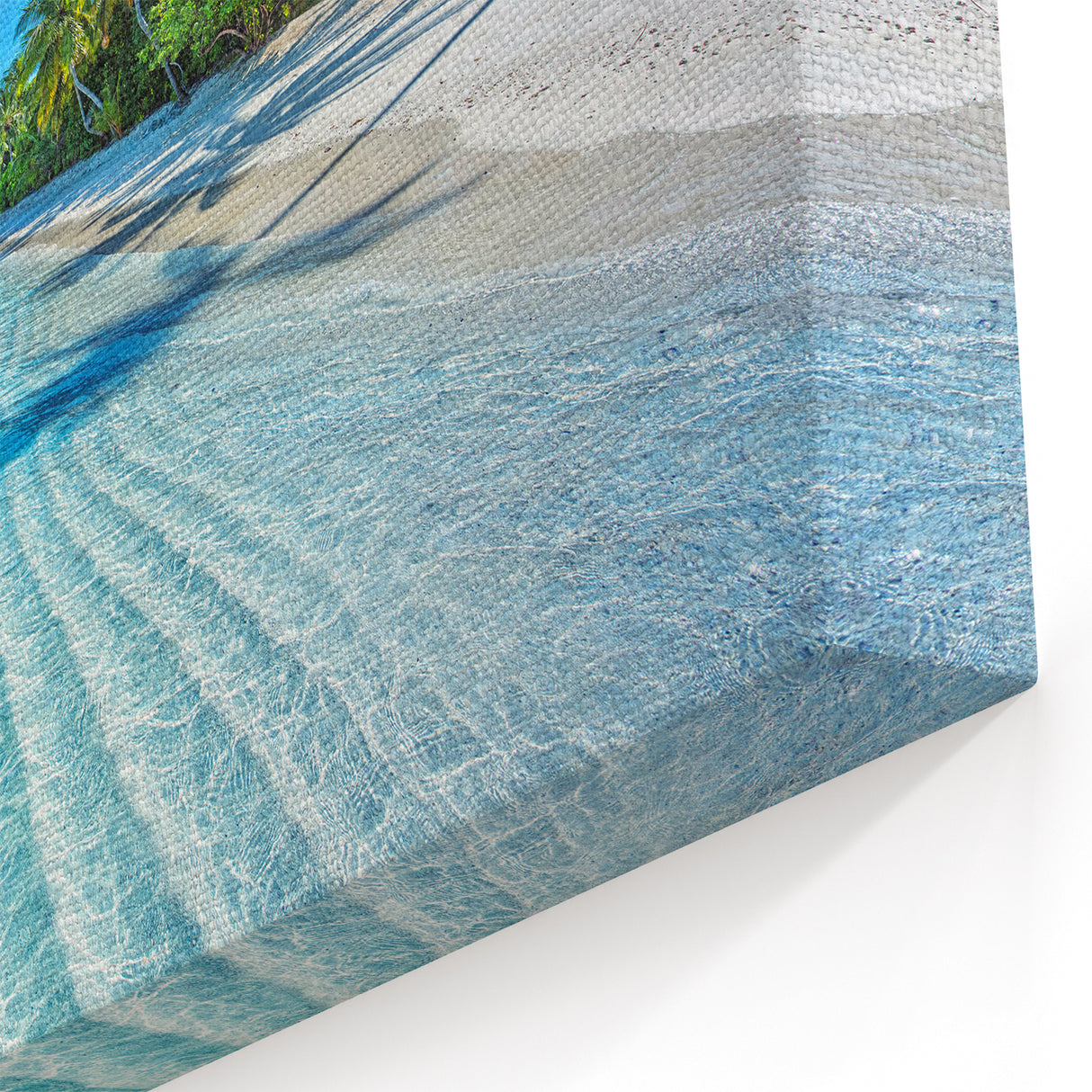 Maldives Tropical Beach Wall Art – Crystal Clear Ocean Canvas Prints