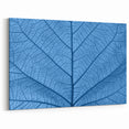 Leaf Wall Art: Detailed Blue Leaf Photography for Contemporary Decor