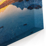 Himalayan Sunrise Art - Majestic Sun Rays Over Mountain Reflections