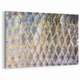 Nature Wall Art - Close-Up Fish Scale Texture Photography Canvas Print