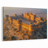 Derawar Fort Aerial View Wall Art – Majestic Pakistani Desert Fortress Print