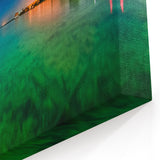 Nightscape Lagoon Reflection - Scenic Yucatan Wall Art Print