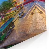 Historic Yucatan Cityscape at Dusk - Mexico Yucatan Wall Art Print