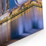 Marina Bay Sands Prints – Singapore Skyline with Helix Bridge Wall Art