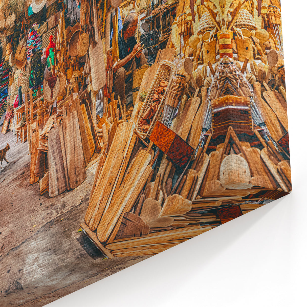 Singapore Photography Prints – Vibrant Local Market Art on Canvas