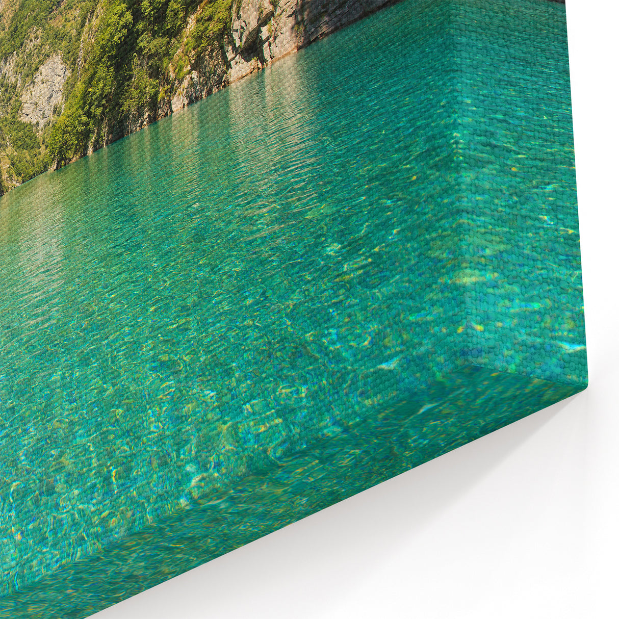 Albanian Landscape Print - Scenic Mountain Water View