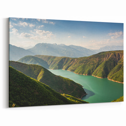 Albanian Landscape Print - Scenic Albania Lake Art