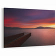 Albania Travel Poster - Serene Sunset Over Calm Waters Wall Art