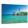 Scenic Sri Lanka Prints - Tropical Lighthouse by Crystal Waters Canvas Print