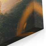 Sri Lanka Landscape Art - Sigiriya Rock at Sunset Canvas Print