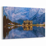 Austria Photography Art - Scenic Austria Prints of Alpine Hotel Reflection