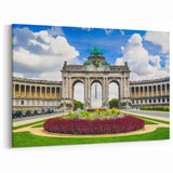 Belgium Canvas Art - Cinquantenaire Arch Belgium Travel Art