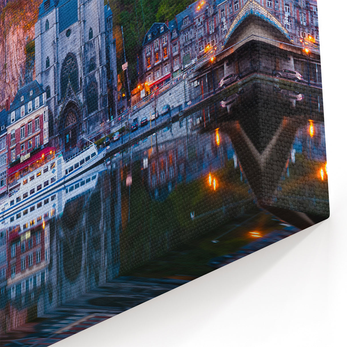Belgian Landscape Photography - Dinant Riverfront Belgium Wall Art