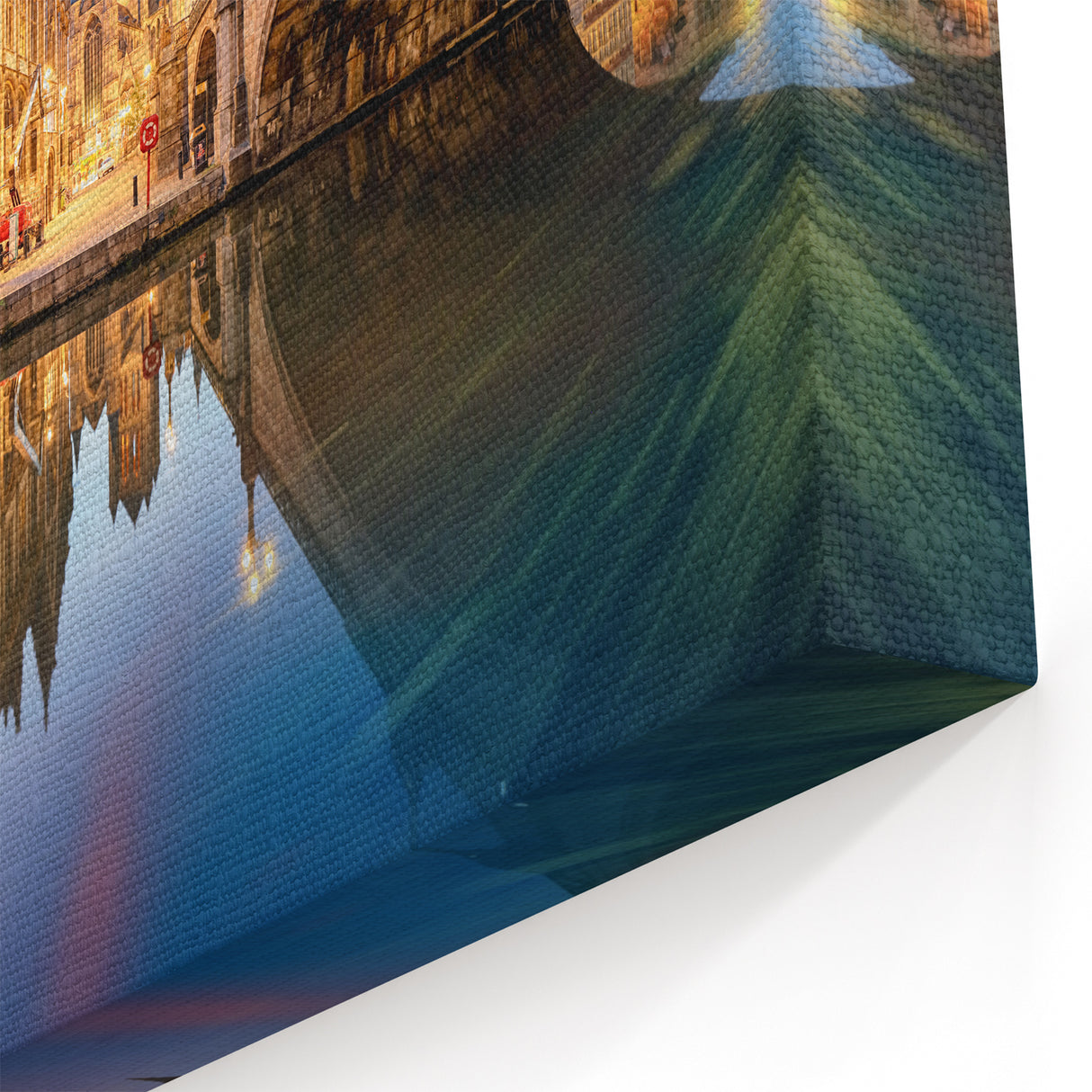 Belgium Travel Art - Ghent City Reflections Belgium Canvas Art
