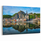 Belgian Scenery Prints – Dinant Citadel and Meuse River Reflections