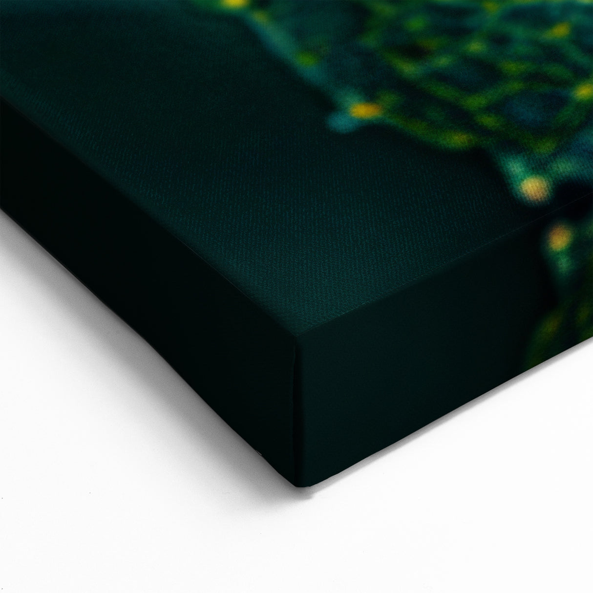 Dew-Covered Green Leaf Wall Art: Nature-Inspired Botanical Canvas Prints