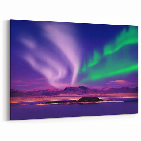 Northern Lights Canvas Print - Yukon Twilight Scenery