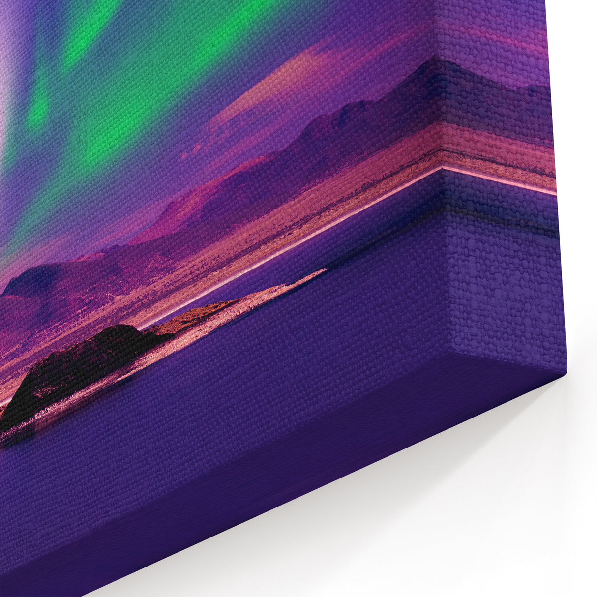 Northern Lights Canvas Print - Yukon Twilight Scenery