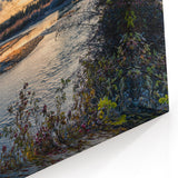 Dawn at Yukon River - Misty Morning Canvas