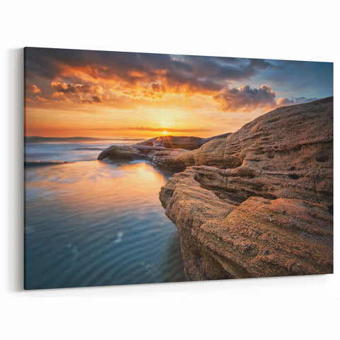 Bulgaria Travel Posters – Black Sea Coast Sunset in Bulgaria