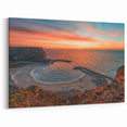 Bulgaria Travel Posters – Sunset Over Black Sea Coastline