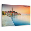 Croatian Landscape Art - Rovinj Waterfront Sunset Print