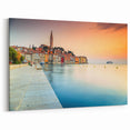 Croatian Landscape Art - Rovinj Waterfront Sunset Print