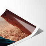 Afghan Woman in Ancient City Wall Art – Afghan Cultural Canvas Prints