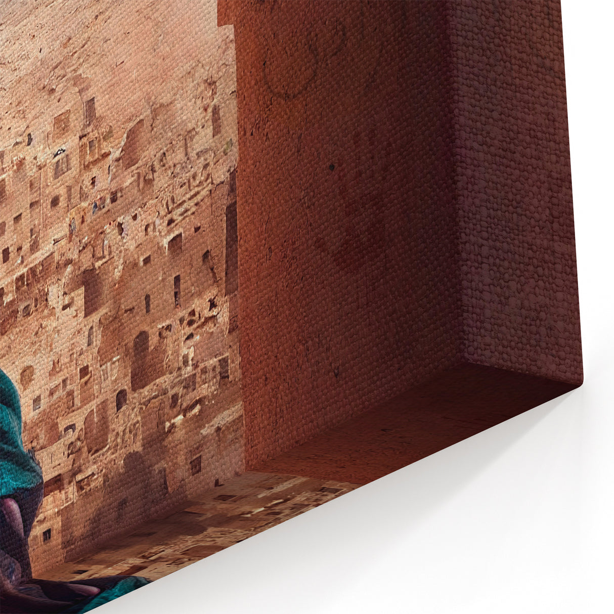 Afghan Woman in Ancient City Wall Art – Afghan Cultural Canvas Prints