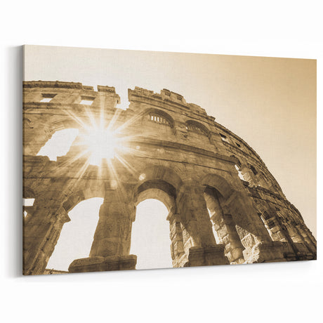 Split Croatia Art - Ancient Arena Sunbeam Print