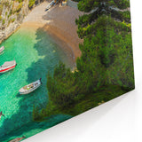 Croatian Landscape Art - Tranquil Adriatic Beach Print