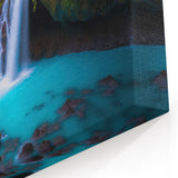 Enchanted Costa Rican Waterfall Canvas - Tranquil Nature Art