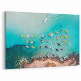Greek Island Canvas - Cyprus Marine Mosaic Art