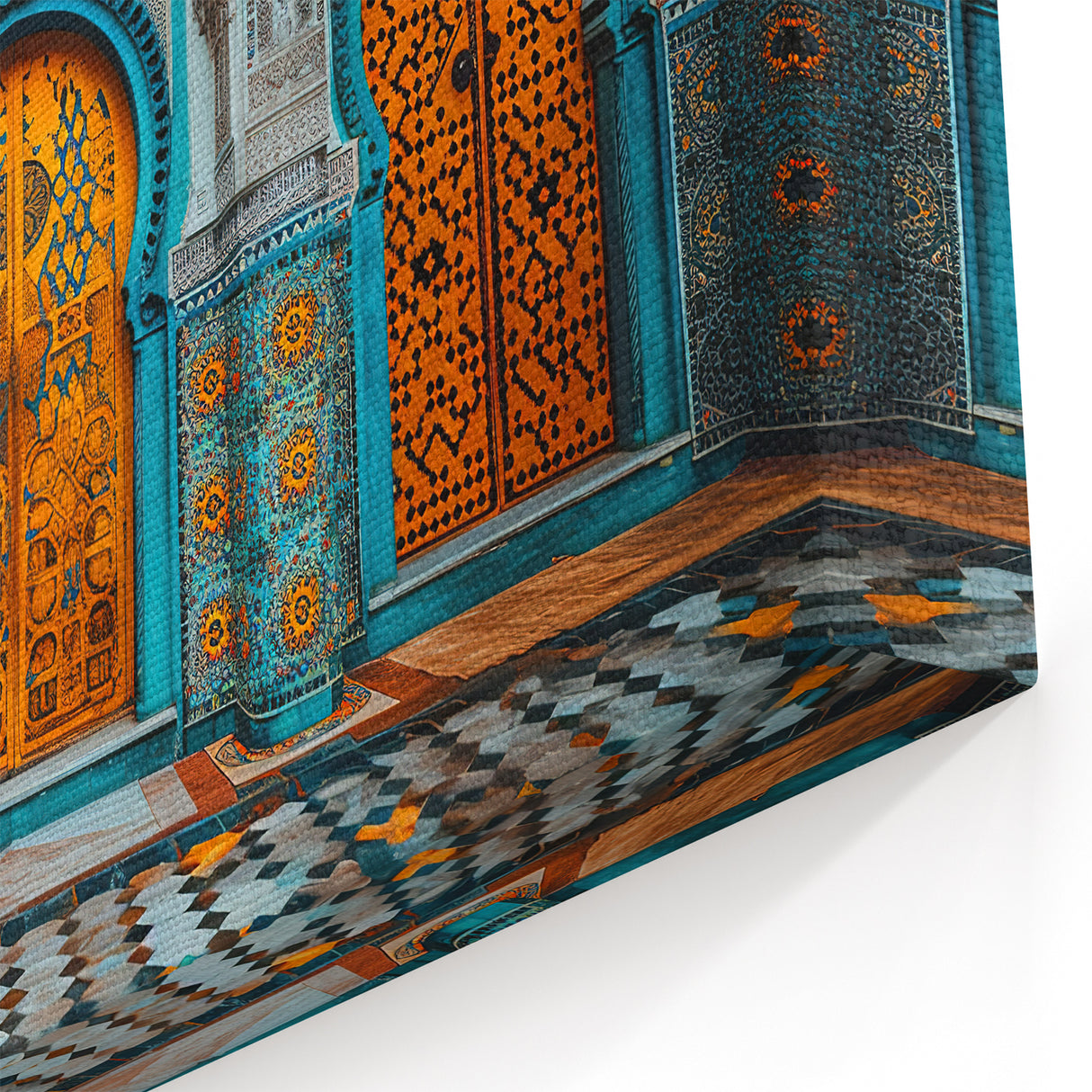 Golden Gates of Persia - Middle Eastern Majestic Doorway Art