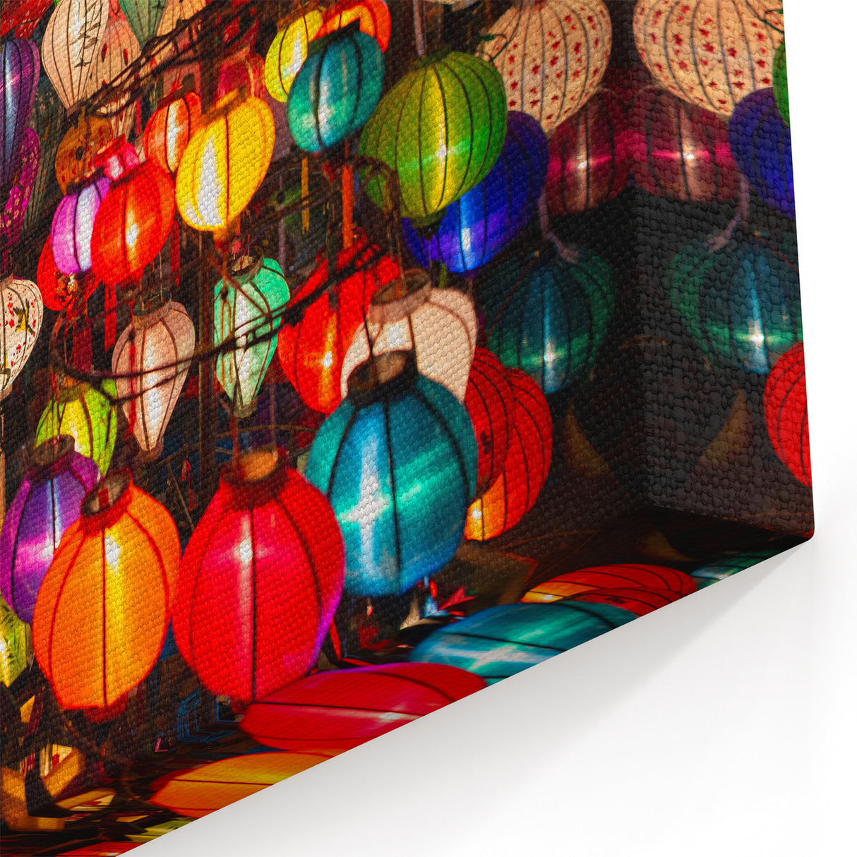 Colorful Lantern Festival - Vietnamese Culture Wall Art Print
