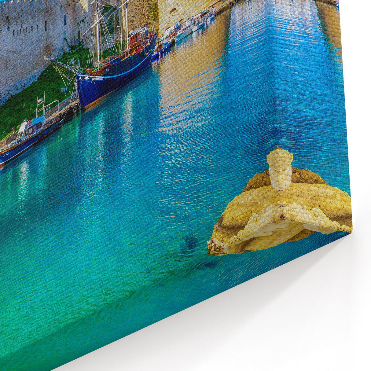 Cyprus Photography Art - Mediterranean Decor Kyrenia Castle Landscape