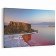 Iranian Landscape Art - Cliff and Reflections at Sunset Wall Decor
