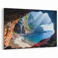 Cyprus Wall Art - Coastal Cyprus Landscapes Sunlit Sea Cave View