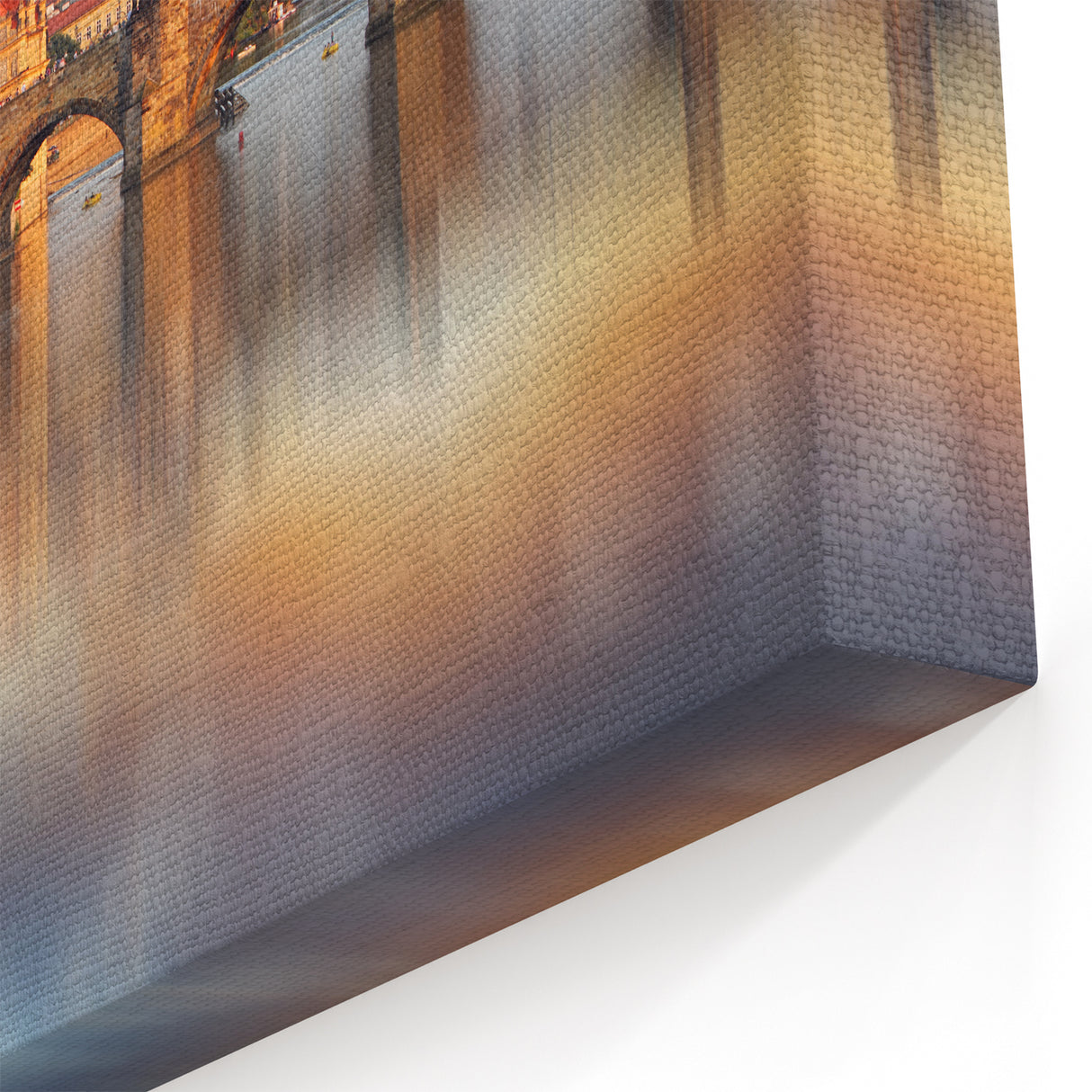 Scenic Czech Landscapes – Prague Canvas Prints of Charles Bridge Sunset