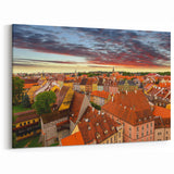 Czech Republic Wall Art – Scenic Czech Landscapes of Rooftop Views