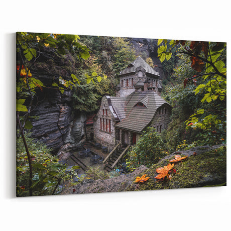 Bohemian Castles Art - Hidden Stone Cottage in Czech Forest