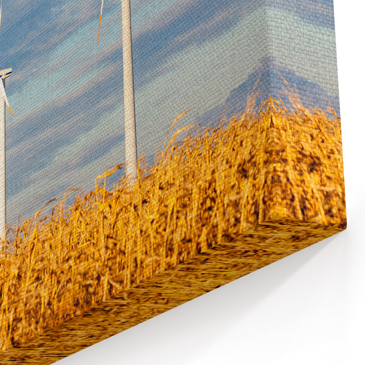 Czech Republic Photography - Wind Turbines in Golden Fields